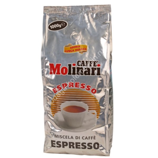 Molinari, Espresso, кофе в зернах (1 кг.) 80% Арабика 20% Робуста