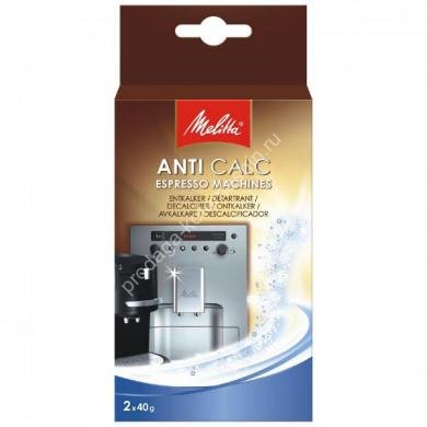 Melitta, средство для чистки от накипи, 2 шт. x 40 г