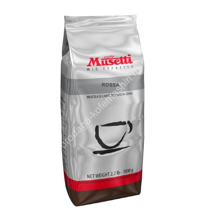 Musetti Rossa, кофе в зерне 1 кг. 55% Арабика 45% Робуста